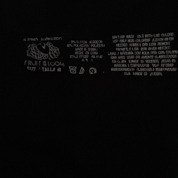 Black Fruit of the Loom Skinny Strap Black Tank Top Size Small - Picture 2 of 2